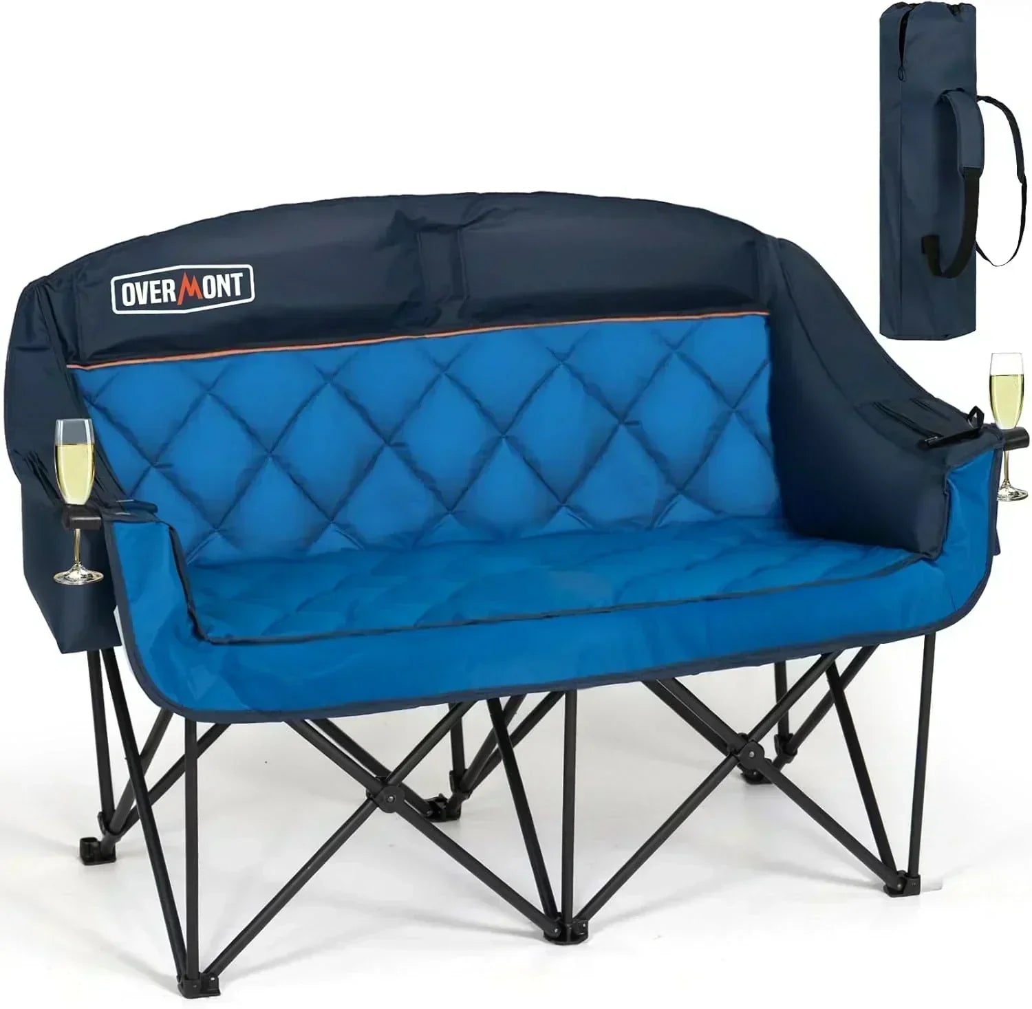 Extra Large Double Camping Chair 2 Person Comfortable Sofa Chair Adult Loveseat Lawn Chair