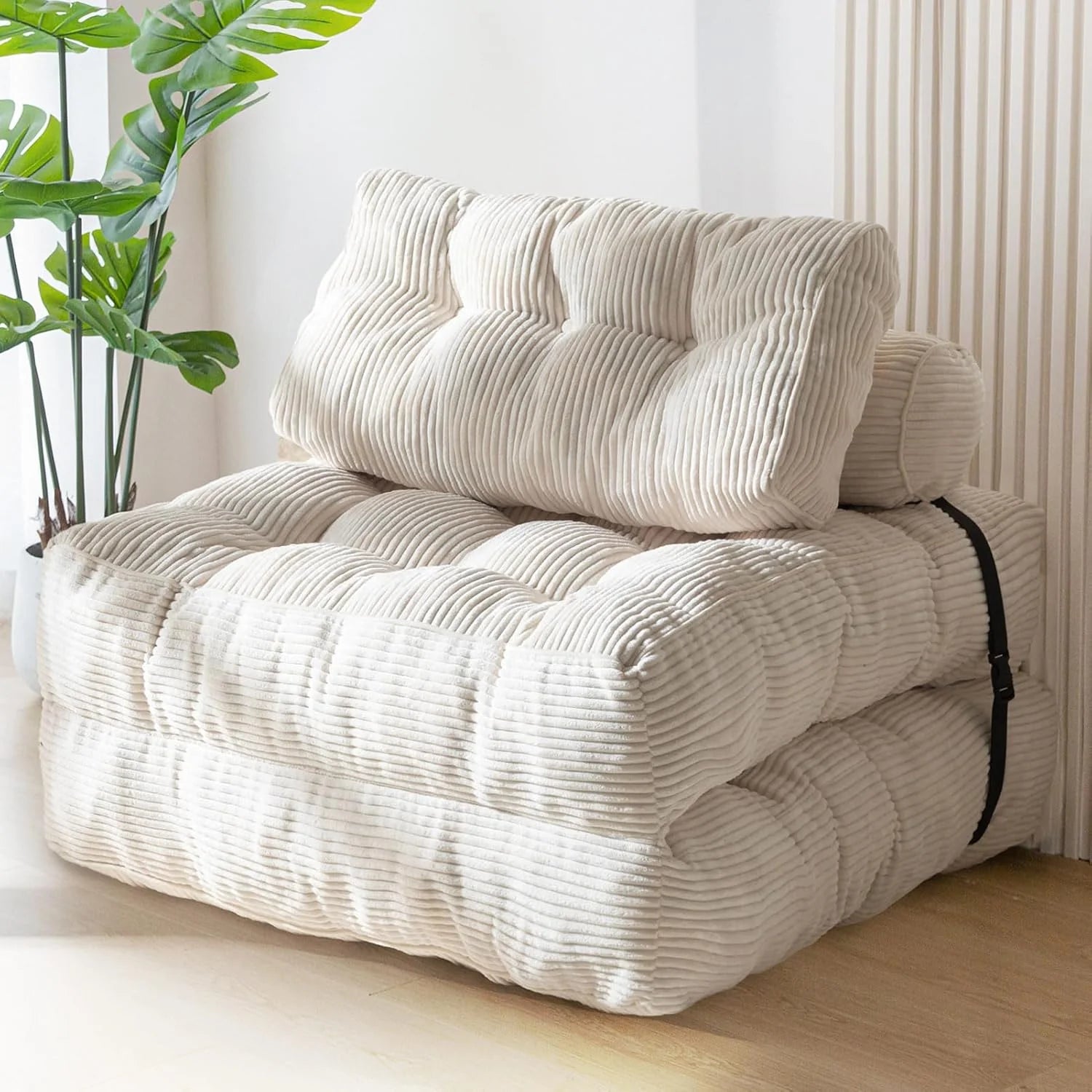MAXYOYO Folding Sofa Bed Convertible Sleeper Chair with Pillow Foldable Mattress